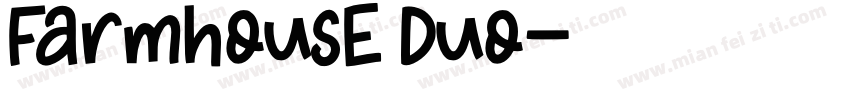 Farmhouse Duo字体转换